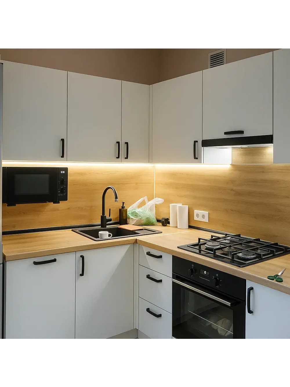 Светодиодная лента белая Led подсветка для кухни