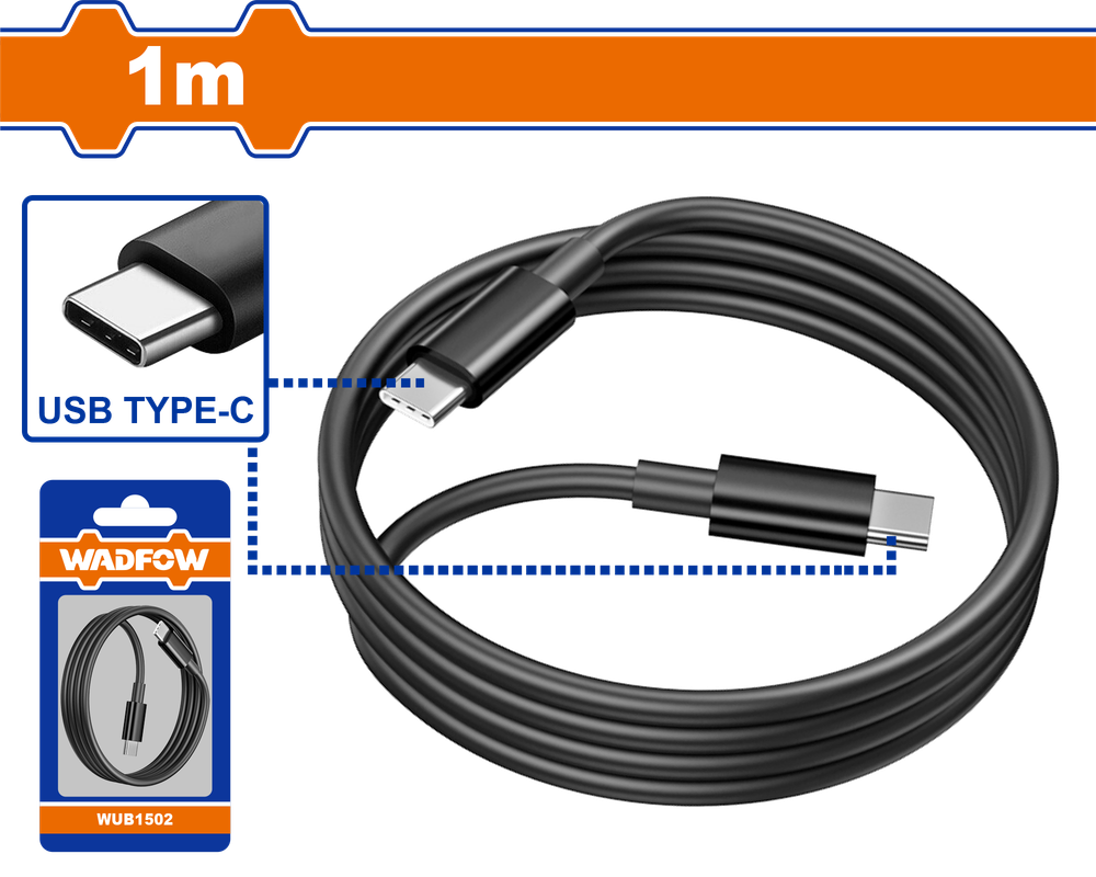 Кабель для зарядки Type-C - Type-C WADFOW WUB1502 1 м