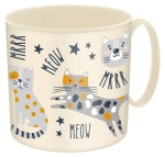 Кружка детская 280мл с декором «Котики» (светло-бежевый)