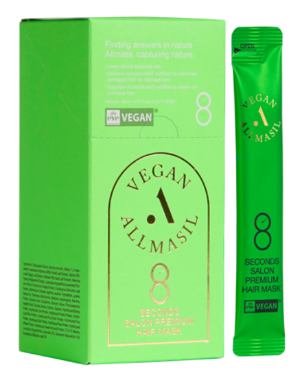 ALLMASIL - МАСКА ДЛЯ ВОЛОС ПРЕМИАЛЬНАЯ 8 SECONDS SALON PREMIUM HAIR MASK, 8 МЛ * 1 ШТ