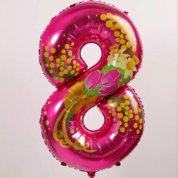 Шар-цифра 8 Марта (34''/86 см)
