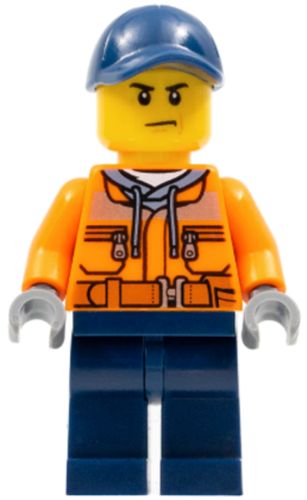 Минифигурка LEGO Cty0641 Строительный рабочий