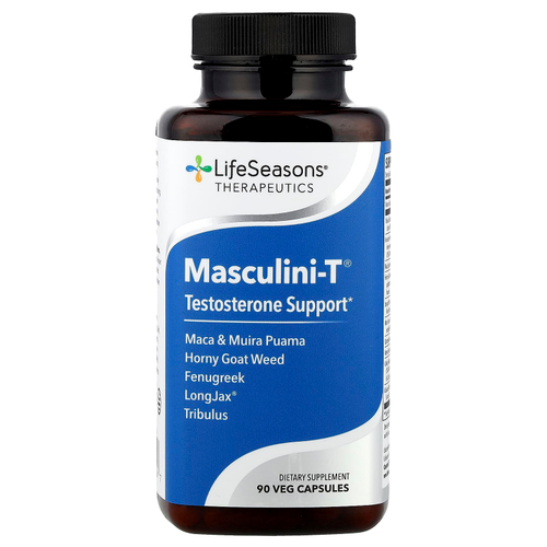LifeSeasons, Masculini-T, тестостероновая поддержка, 90 вегетарианских капсул