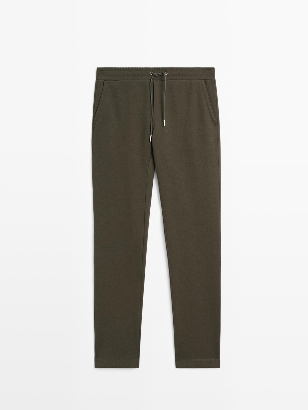 Massimo Dutti Брюки-джоггеры с эластичным поясом, хаки