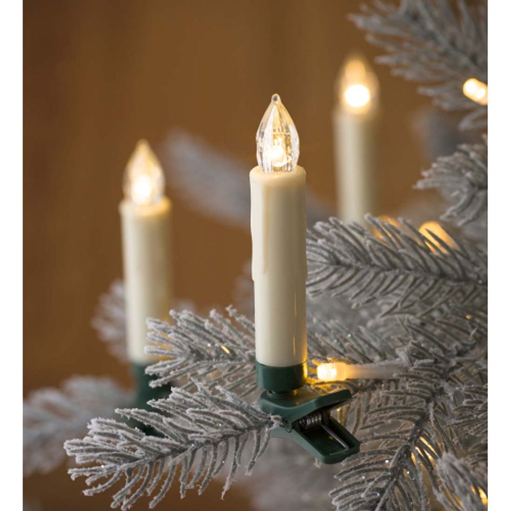 Светодиодная новогодняя гирлянда ЭРА ЕGNIG - CAN нить Свечи 3,8 м теплый белый динамичный 20 LED