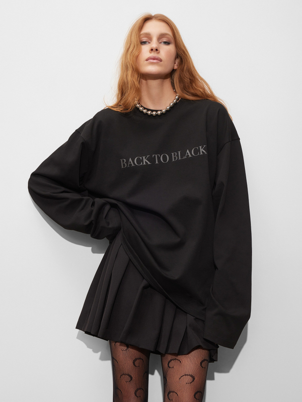 Лонгслив Back to Black, черный