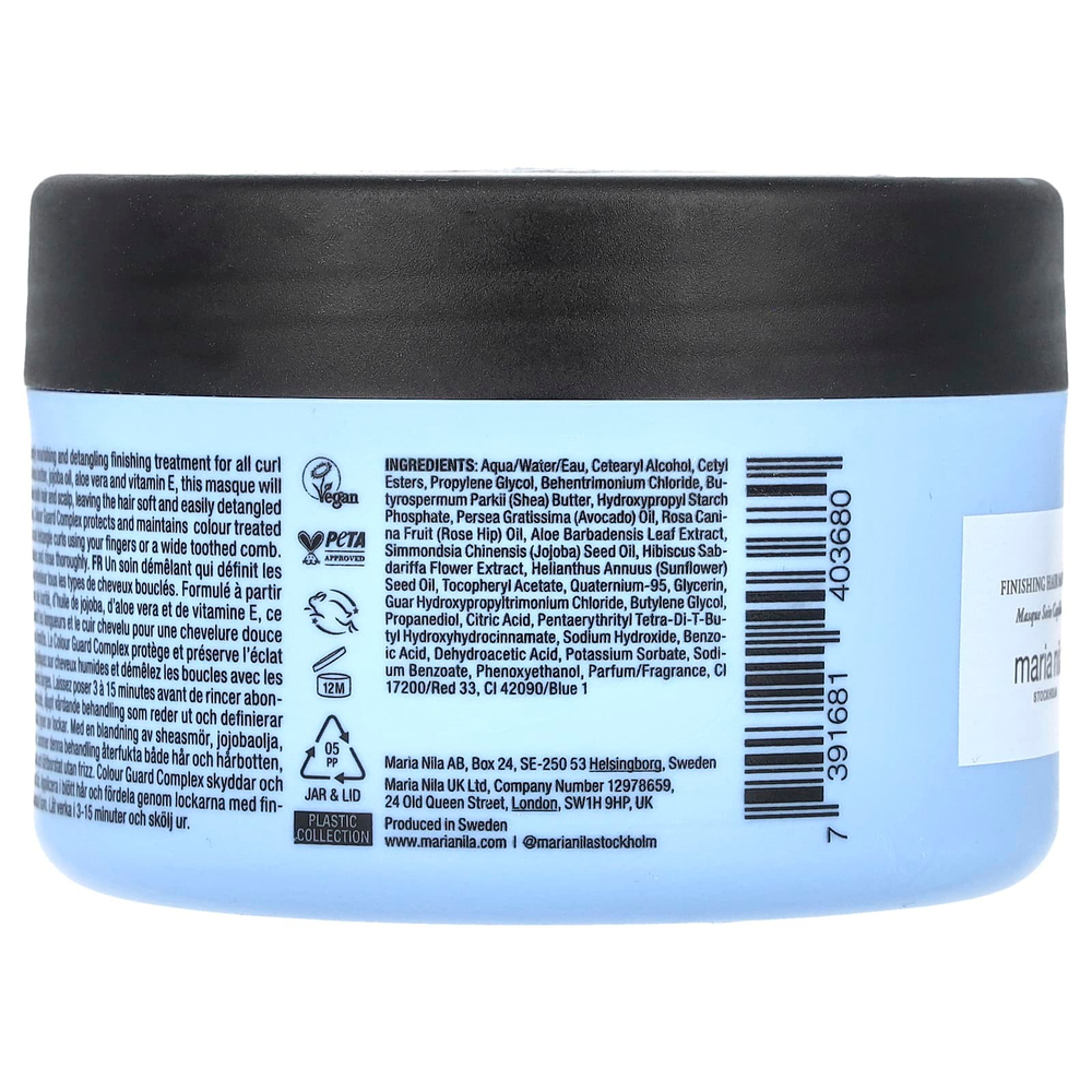 Maria Nila, Завершающая маска для волос Coils & Curls, 250 мл (8,5 жидк. Унции)