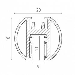 Трек накладной Lightstar Linea 506437