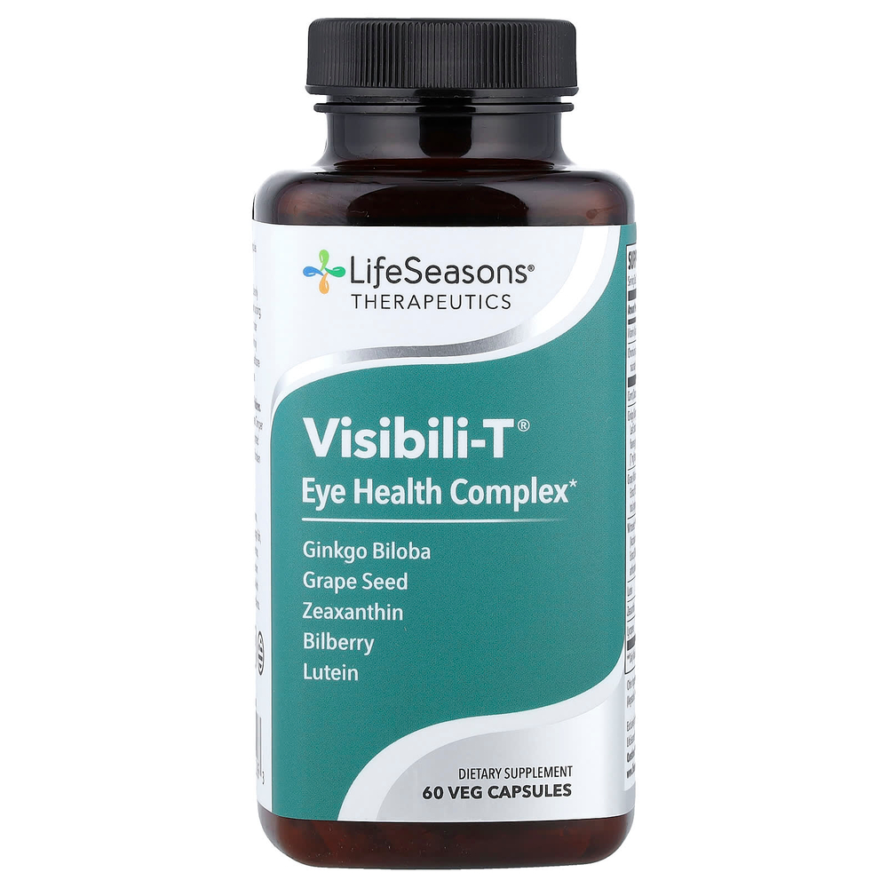 LifeSeasons, Visibili-T®, комплекс для здоровья глаз, 60 растительных капсул