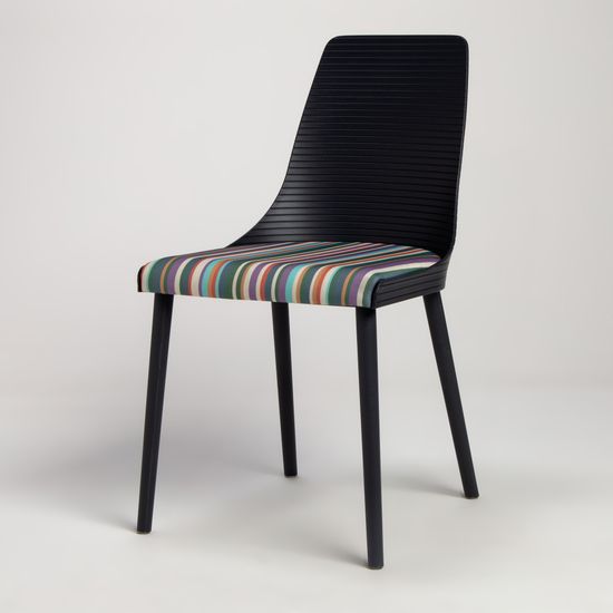 Стул пластиковый обеденный Salma темно-серый