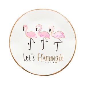 Блюдце Three Flamingo