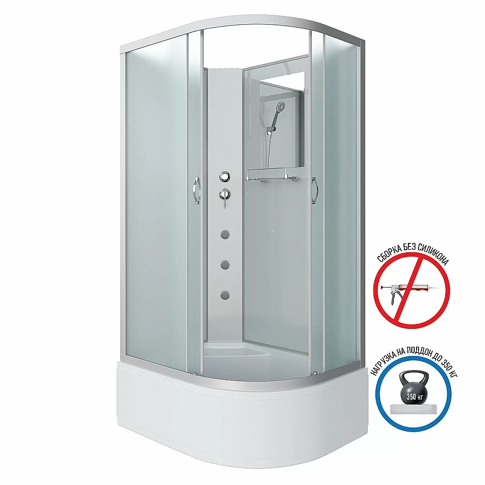 Душевая кабина Niagara Classic NG-2310-14BKG 120х80 с гидромассажем