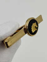 Зажим для галстука Wedgwood чёрный с лошадью