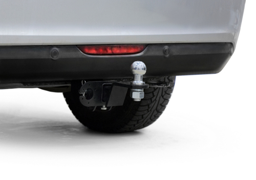 Фаркоп под квадрат c электрикой Smart для Lada Vesta CNG (Лада Веста ЦНГ) седан 2017-н.в., шар E, 900/75 кг, F.6017.004