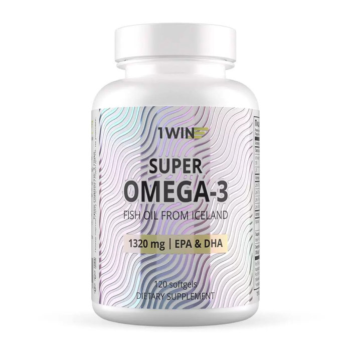 Супер Омега-3, Super Omega-3, 1Win, 120 капсул