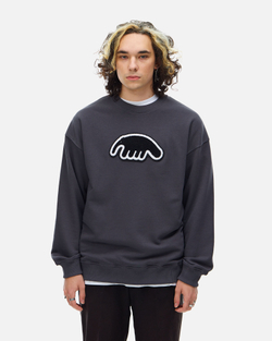 Толстовка Anteater Crewneck-Grey-Black-Logo
