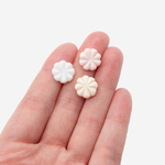 Цветочки из раковины розовой королевской ракушки, 12мм