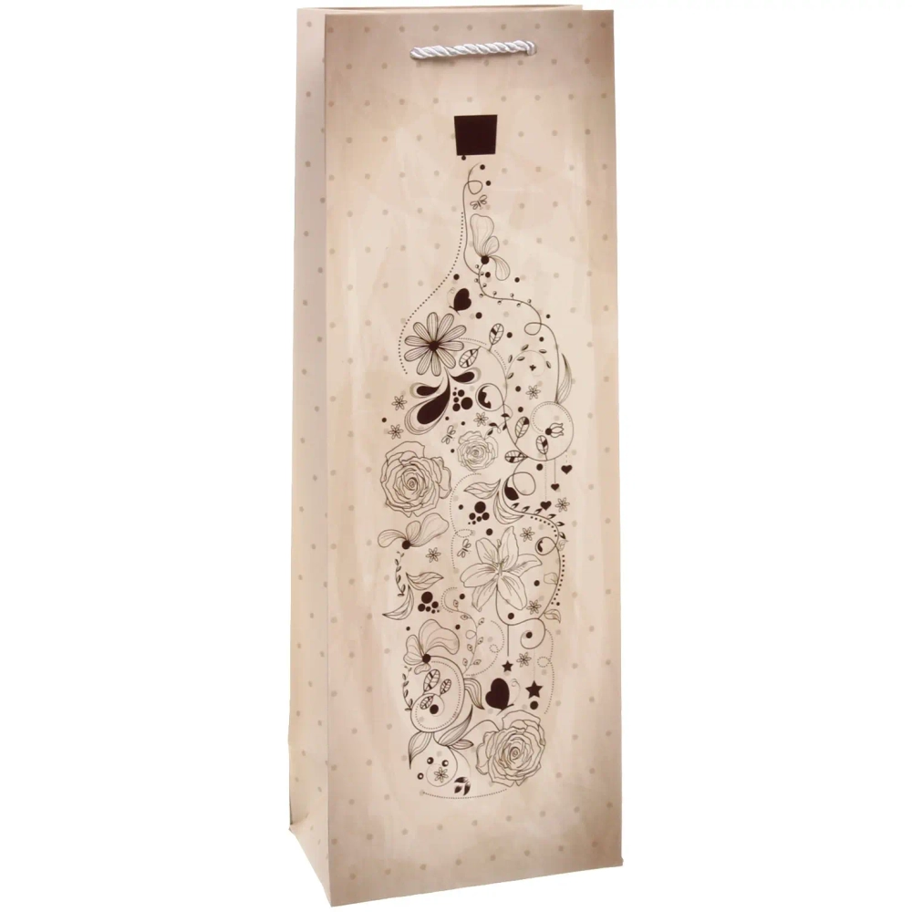 Пакет под бутылку «Богема» 36*12,5*8,5 см