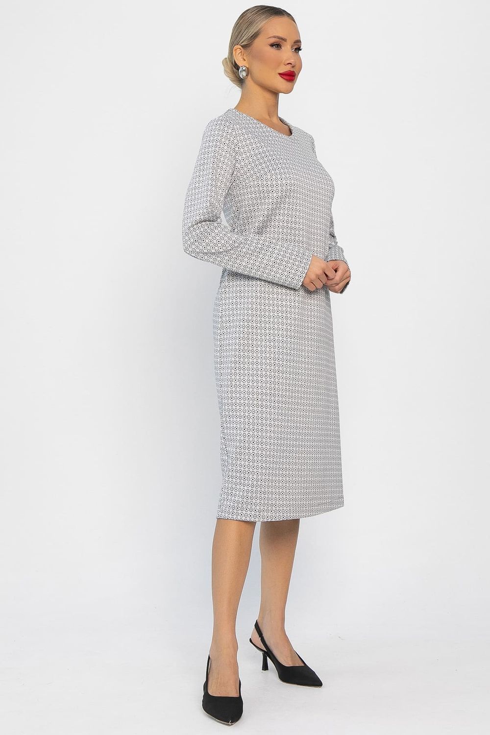 Платье трикотажное Лаурель (светло-серое) П14248-25М LT Collection