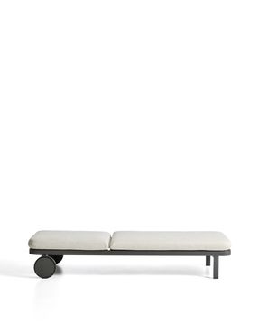 Шезлонг Kionia из алюминия цвета графит