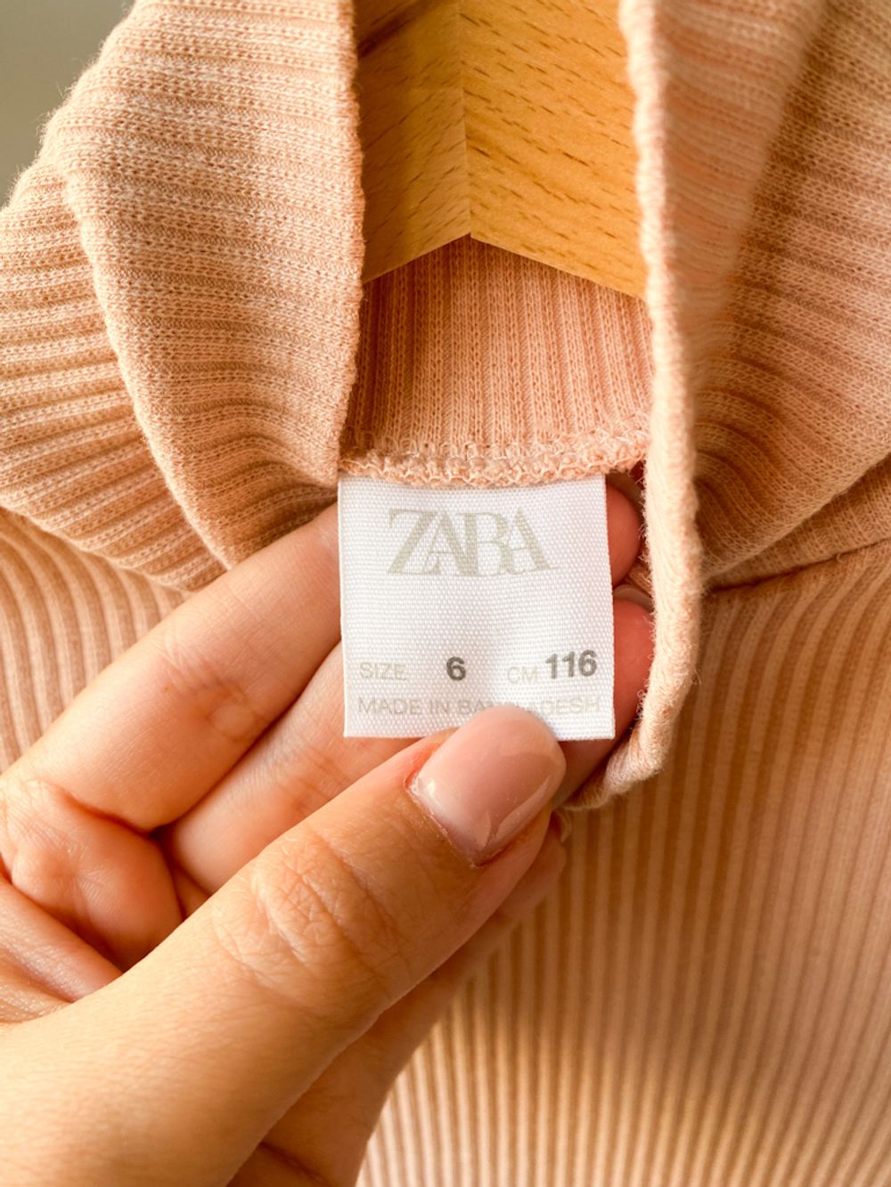 Хлопковая водолазка Zara, 116
