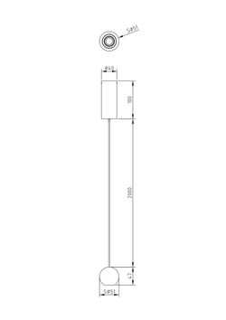 Подвесной светильник светодиодный Maytoni   P067PL-L5RG3K