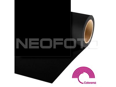 Фон бумажный Colorama CO168 Black 2.72х11 м черный