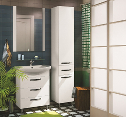 Пенал напольный Акватон Ария Н с бельевой корзиной