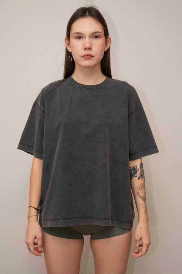 Оверсайз футболка из вареного трикотажа | Лимитированная коллекция