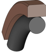 A301 1080-1052 Поршневое уплотнение 1080-1052-9,5