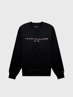 Свитшот Tommy Hilfiger Embroidered Tommy Logo Black
