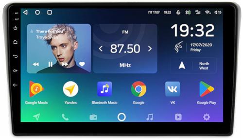 Магнитола для Toyota Avensis T250 2003-2009 (рамка черная) - Teyes CC2 PLUS монитор 9" QLED, Android 10, Быстрая, SIM-слот