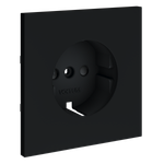 Накладка для розетки с заземлением и защитными шторками, S70 (графит)