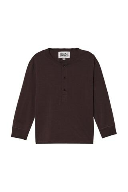 ZARA X BENITO ANTONIO ФУТБОЛКА С ПУГОВИЦАМИ, КОРИЧНЕВЫЙ
