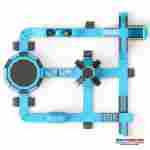 Коммерческий надувной аквапарк для бизнеса «Синий шторм» 33×30×5 м