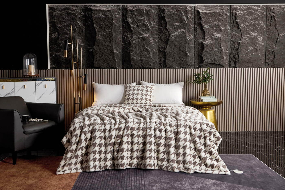 Покрывало 220x240 Sofi De MarkO Эрнесто кофейное