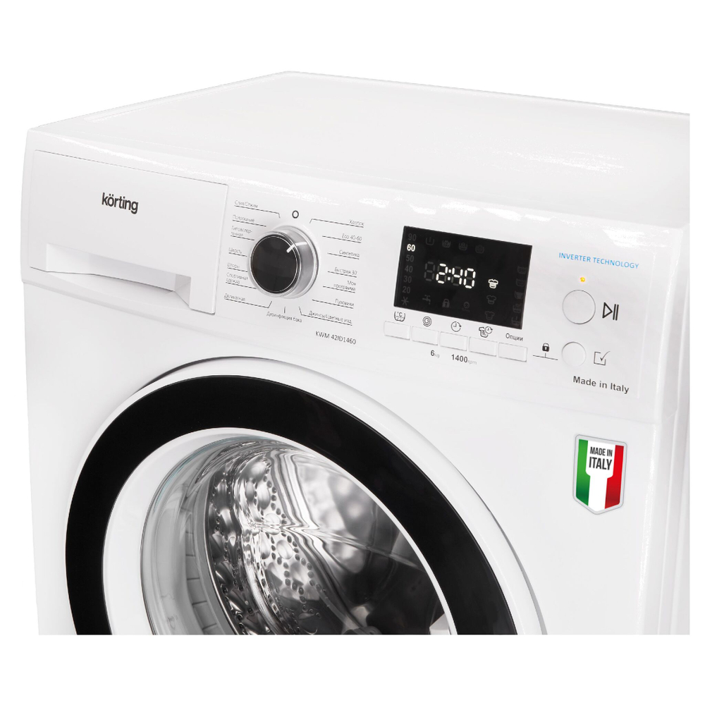 Узкая стиральная машина Korting KWM 42ID1460
