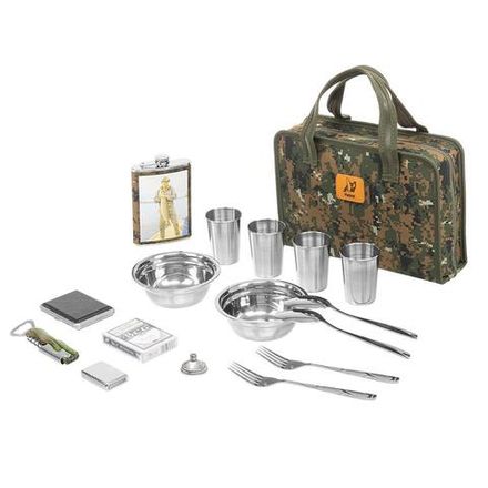 Набор посуды в сумке-чехле микс (HS-DFB-9A) Helios