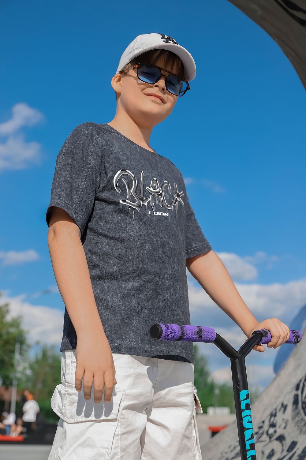 Фуфайка (футболка) для мал. Ривьера-2 Виотекс ГРАФИТОВЫЙ