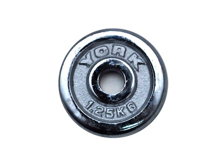 Диск для штанги хромированный. D-26 мм. Вес 1,25 кг