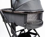 Детская коляска Peppy Tecla 3 в 1 с автокреслом Rise Shadow Antrazit Chrome Edition (Графитовый)
