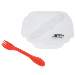 Контейнер силиконовый с ловилкой 1000 мл Tramp TRC-145 (терракотовый)