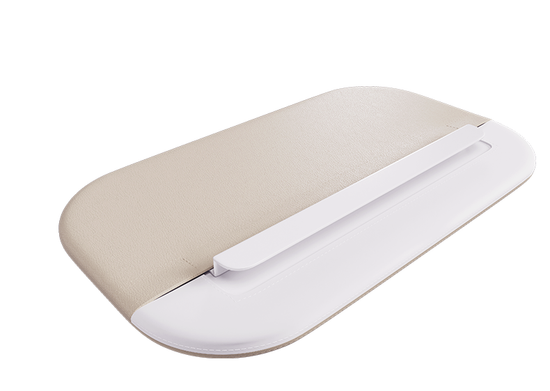 Мягкий чехол для бортика KIDI soft (молочный, экокожа)