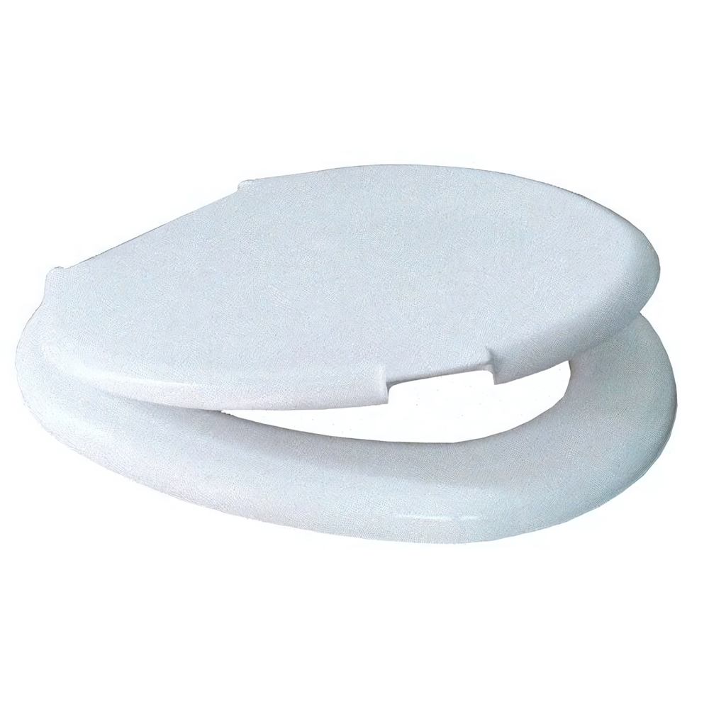 Сиденье для унитаза с крышкой цвет белый мрамор