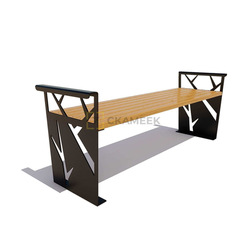 Скамейка садовая «Березка» без спинки (1,5 м лиственница,30х60)