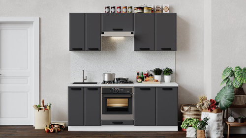 Кухонный гарнитур «Тиана» длиной 200 см со шкафом НБ