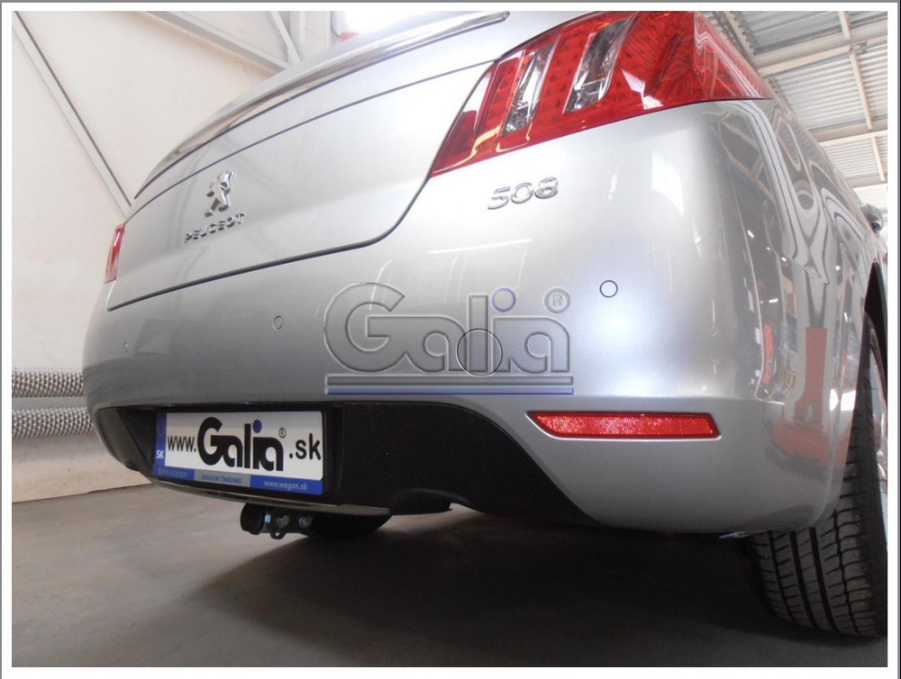 Оцинкованный фаркоп на Peugeot 508 седан, кроме GT 2011-2019 (без электрики), Galia P043C