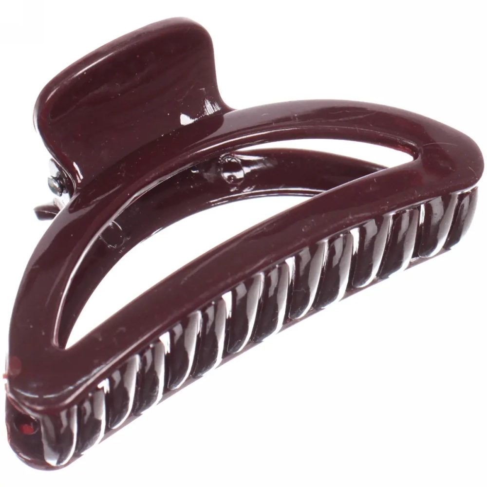 Заколка-краб для волос на блистере «Magic Gloss», трапеция, микс 6 цветов, 6,5см