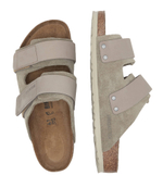 Шлепанцы кожаные uji vl nu taupe Birkenstock - серый(1025690)