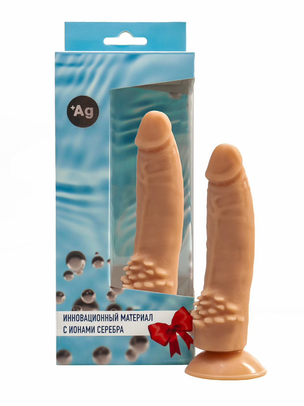 Фаллоимитатор с ионами серебра № 10 реалистик 18 см